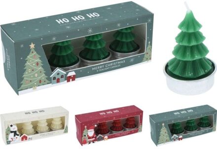 Kaars Kerstboom Set A 4 Stuks