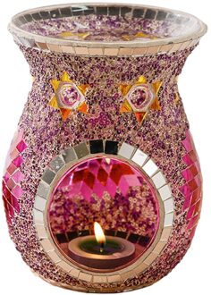 Kaars Oven Aromatherapie Lamp Essentiële Olie Oven Huishoudelijke Wierookbrander Vintage Licht Kaarshouder Thuis Tafel Decor