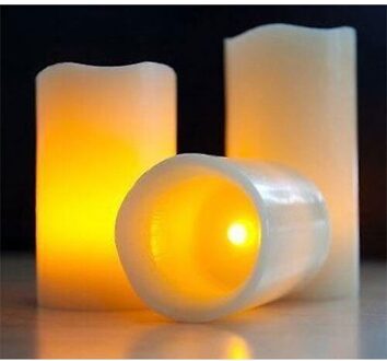 Kaarsen Flickering Vlamloze Battery Operated Led Theelichtje Night Lights Lamp Voor Party Verjaardag Bruiloft Kerstmis Home Decor 100mm