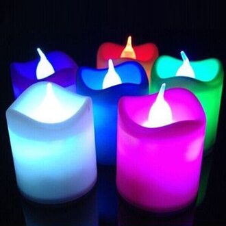 Kaarsen Licht Led Romantische Bruiloft Thuis Multicolour