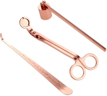 Kaarsenlont Cutter, Kaars Demper & Steelpan, Rvs Kaars Tool roos goud
