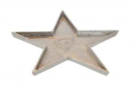 Kaarsenplateau ster van metaal 37cm