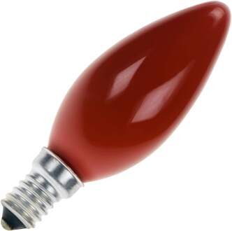 Kaarslamp rood 25W kleine fitting E14