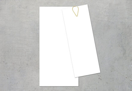 Kaart waaier goud - Set van 12