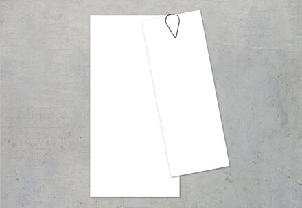 Kaart waaier zwart - Set van 12