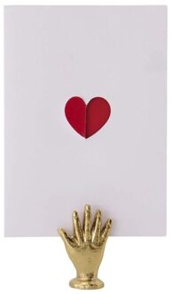 Kaartenstandaard Metaal Hand Goud