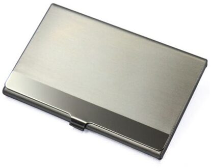 Kaarthouder Metalen Aluminium Portemonnee Credit Kaarthouder Vrouw Man Business Paspoort Case Tarjetero Mujer Dunne Sliver