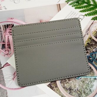 Kaarthouder Slanke Bank Credit Card Id Kaarten Coin Pouch Case Tas Portemonnee Organisator Vrouwen Mannen Dunne Visitekaartje Portemonnee Grijs