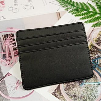 Kaarthouder Slanke Bank Credit Card Id Kaarten Coin Pouch Case Tas Portemonnee Organisator Vrouwen Mannen Dunne Visitekaartje Portemonnee zwart