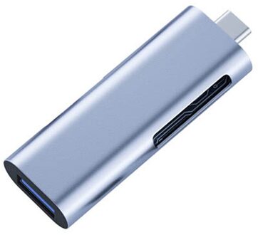 Kaartlezer Multifunctionele USB-C Naar Sd + Tf + USB3.0 + C Poort 4 In1 Voor En Andere type C Laptops Tablets Smart Telefoons