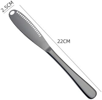 Kaas Messen Kaas Gereedschap Raspen Snijmachines Multifunctionele Rvs Boter Cutter Keuken Tool Dessert Westerse Brood Jam zwart