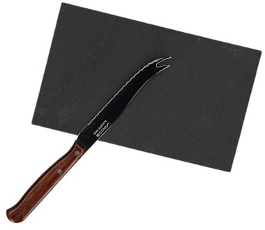Kaas serveerplank leisteen 18 cm met kaasmes