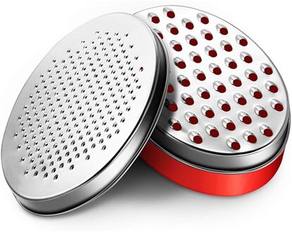 Kaasrasp Met Voedsel Opslag Container Groente Chopper Shredder Voor Harde Zachte Kazen Keuken Benodigdheden Tb Rood