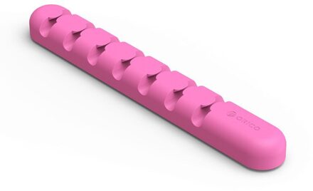 Kabel Clips Cord Organizer 7 Gaten Flexibele Voor Usb Netsnoer Draad Auto Bureau Thuis Muis Houder Clip Telefoon bureau Management roze Winder