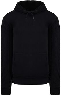 Kabel Heren Zwart Hoodie - maat S