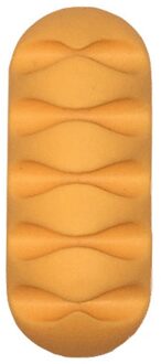 Kabel Houder Protector Management Organizer Afwerking Desktop Plug Lange Strip Siliconen Draad Retentie Clips Netsnoer Winder geel