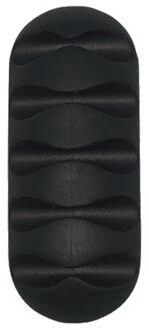 Kabel Houder Protector Management Organizer Afwerking Desktop Plug Lange Strip Siliconen Draad Retentie Clips Netsnoer Winder zwart