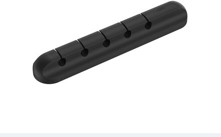 Kabel Houder Siliconen Kabel Organisator Flexibele Usb Winder Management Voor Muis Hoofdtelefoon Oortelefoon Duurzaam Tool 5 Clips