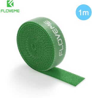 Kabel Organisator Kabel Winder Muis Banden Clip Protector Oortelefoon Beheer Draad Aux Hdmi Koord Voor Iphone 11 Usb C Kabel groen 1m