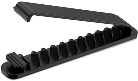 Kabel Organizer Ontvangen Oplaadkabel Desktop Houder Gesp Te Organiseren De Vaststelling Klem Netsnoer Kabel zwart