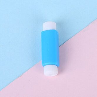 Kabel Protector Datalijn Kleuren Koord Protector Beschermhoes Lange Grootte Kabelhaspel Cover Voor Iphone Usb-oplaadkabel blauw