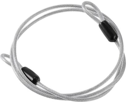 Kabel Staaldraad 100Cm/39 ''Voor Outdoor Sport Fietsslot Fiets Fietsen Scooter Guard Beveiliging Bagage veiligheid zilverachtig