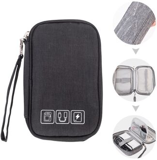 Kabel Tas Organizer Draden Oplader Digitale Usb Gadget Draagbare Elektronische Oortelefoon Case Rits Opslag Pouch Accessoires Benodigdheden