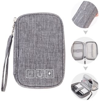 Kabel Tas Organizer Draden Oplader Digitale Usb Gadget Draagbare Elektronische Oortelefoon Case Rits Opslag Pouch Accessoires Benodigdheden