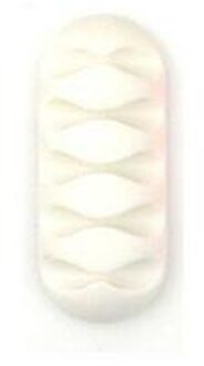 Kabel Winder Koord Organisator Oortelefoon Houder Charger Wire Vaststelling Apparaat Desktop Telefoon Kabels 5 Slot Strip Siliconen Tie Fixer wit