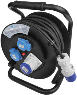 Kabelhaspel CEE 25M (2x Schuko + 1xCEE)