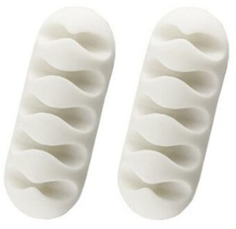 Kabelhaspel Oortelefoon Organisator Draad Opslag Silicon Oplader Houder Clips Kabelhaspel TXTB1 roze