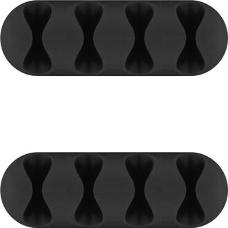 Kabelmanagerset Zelfklevend 70406 Zwart 2 stuk(s)