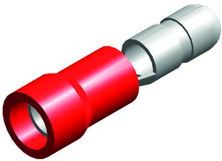 kabelschoen 5 stuks 0.5x1.4mmrood in blister 3400251p