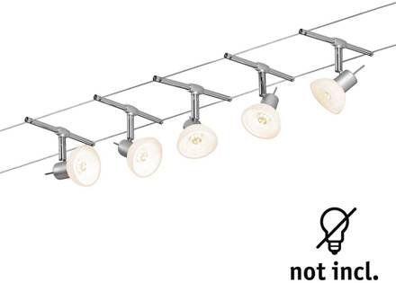 Kabelsysteem Sheela max 5x10W GU5.3 chr 94136