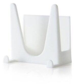 Kabinet Muur gemonteerde Pot Rack 2 Pack Keuken dubbelzijdig Lijm multifunctionele Spons Opknoping Puin Opslag rack wit