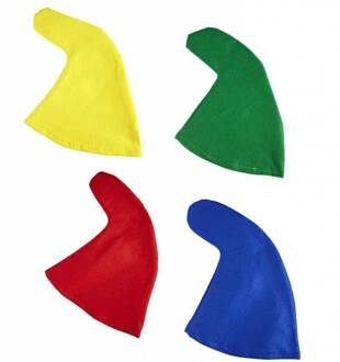 Kaboutermuts Rood - Zalm, Geel - Beige - Creme, Groen, Blauw