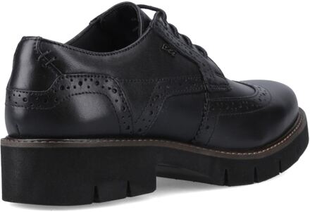 Kacey Leren Dames Zwarte Brogues Schoenen - EU 38.5 / UK 5.5