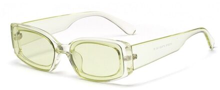 Kachawoo vrouwen rechthoek zonnebril transparante roze blauw snoep kleur reizen zonnebril dames mode vrouwen doorzichtig groen