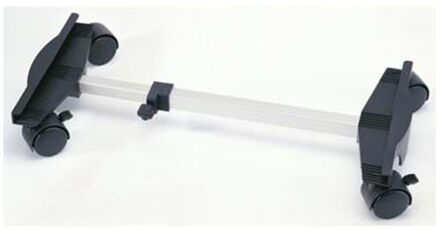 Kachelwagentje Chariot 35-57,5 cm zwart en zilverkleurig