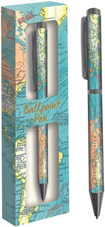 Kadotip Balpen met vintage kaart | Robert Frederick