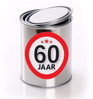 Kadoverpakking blik 60 jaar