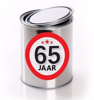 Kadoverpakking blik 65 jaar