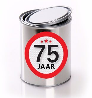 Kadoverpakking blik 75 jaar