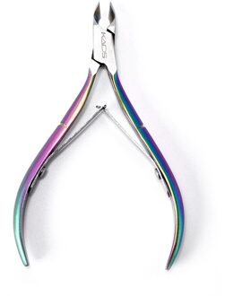 Kads 1Pc Kleurrijke Dode Huid Schaar Nail Dead Skin Cuticle Verwijder Manicure Tool Regenboog Manicure Remover Schaar Regenboog