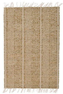 Kaemingk 1x Beige/naturel gevlochten placemat 33 x 47 cm rechthoek