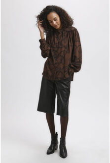 Kaffe Blouse kabettie- 10505777 - maat 40 Bruin
