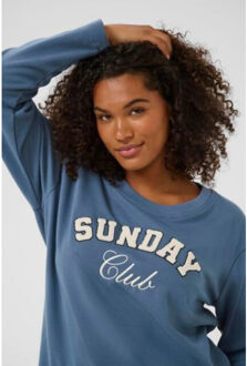 Kaffe Kceliza sweatshirt Blauw - 3XL - 4XL