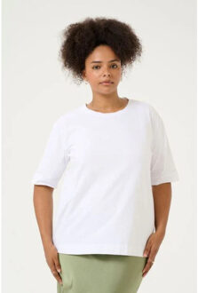 Kaffe Kcmina t-shirt Wit - 3XL - 4XL