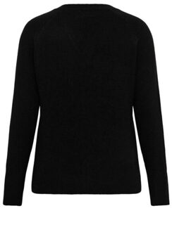 Kaffe Kcniela v-neck pullover Zwart - 5XL - 6XL