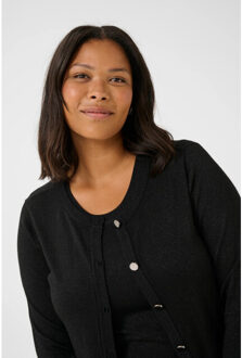 Kaffe Kcregitta cardigan Zwart - XL / XXL